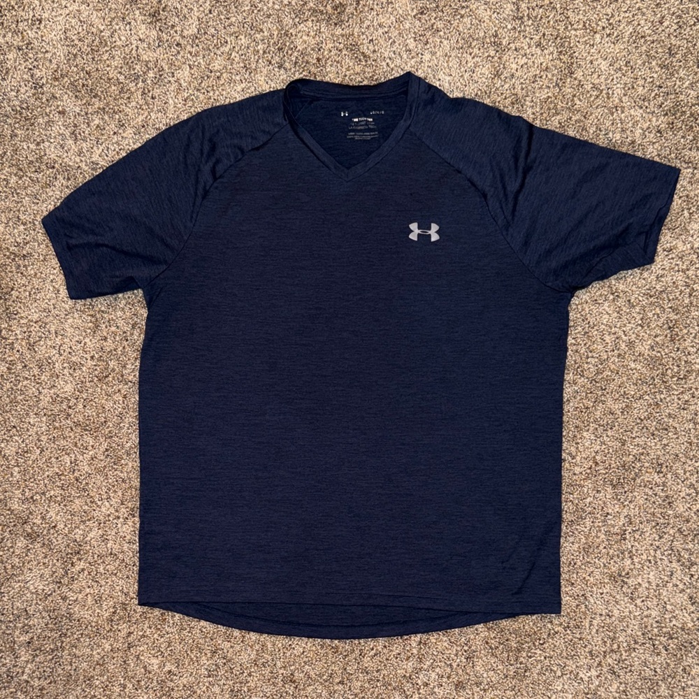 Under Armour Men's Navy V-Neck Tee